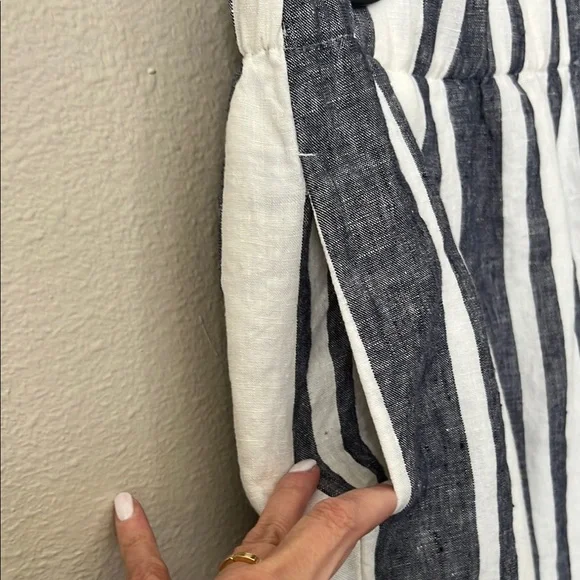 J. Crew Blue and White Striped Pencil Skirt - Picture 3 of 3